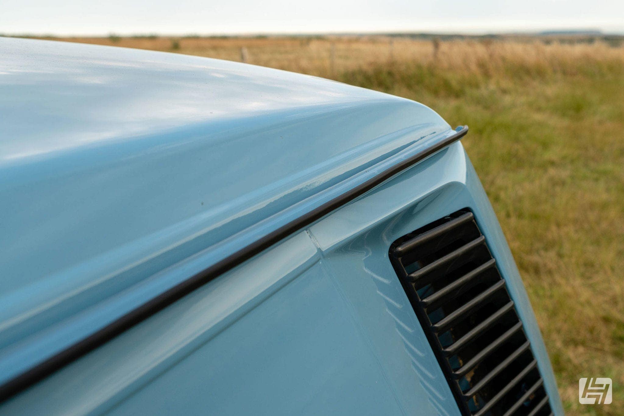 Close up of VW Type 25 rear gutter and engine vents